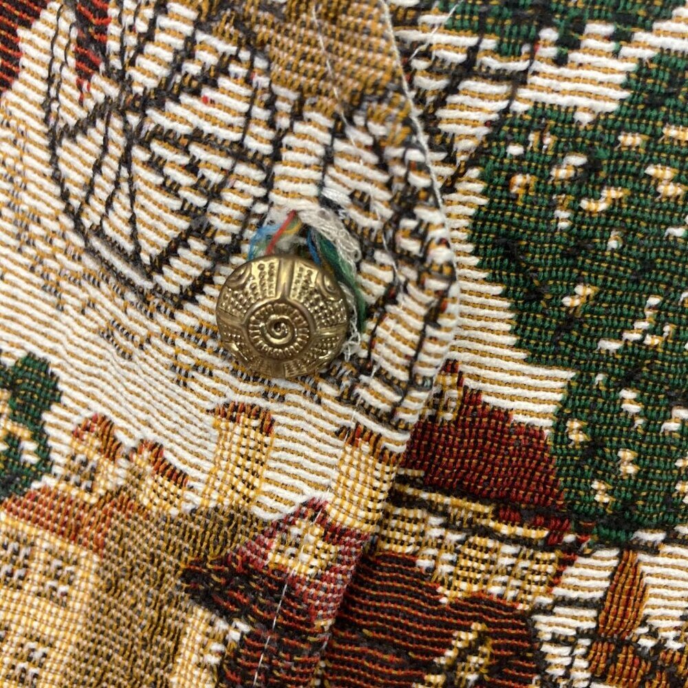 Vintage Backroad Blues Jeanswear Jacquard Formal Vest 20W Horse Buggy Prairie - Picture 10 of 12